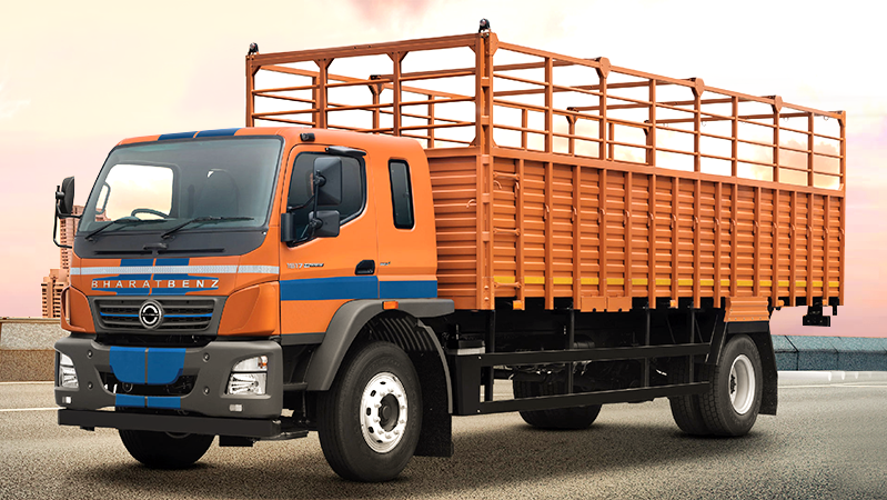 The BharatBenz 1617R has the capability to carry most medium duty loads.